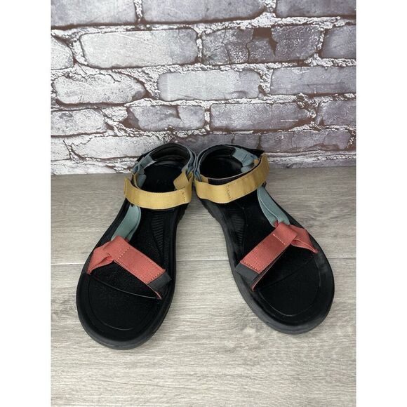 Teva Hurricane XLT2 Earth Pink Blue Yellow Nylon Hiking Strap Sandals Men Sz 12M - Picture 9 of 16